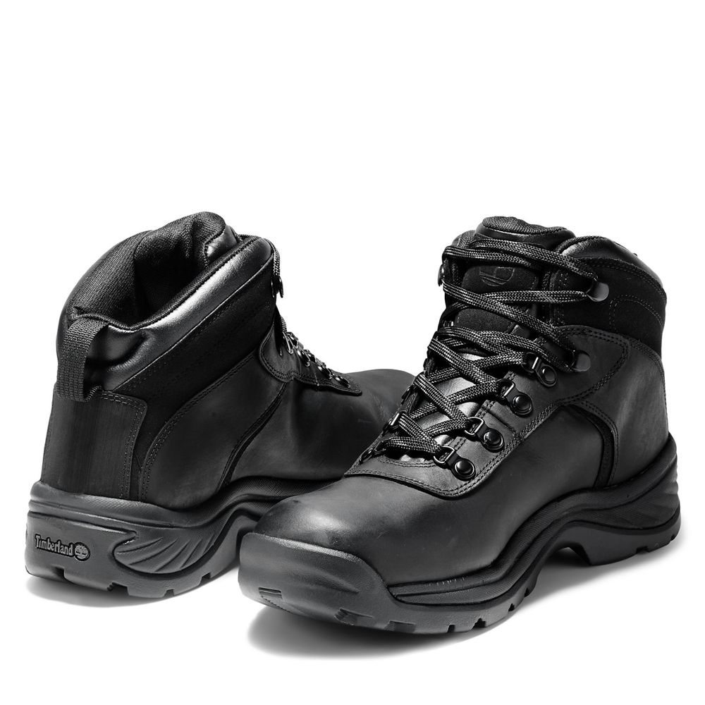 Botas de Montaña Timberland Argentina Hombre - Flume Mid Waterproof - Negras - NHBFVU-094